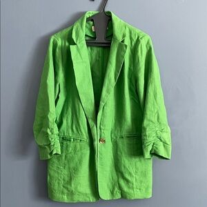 Michael Kors Green Linen Jacket